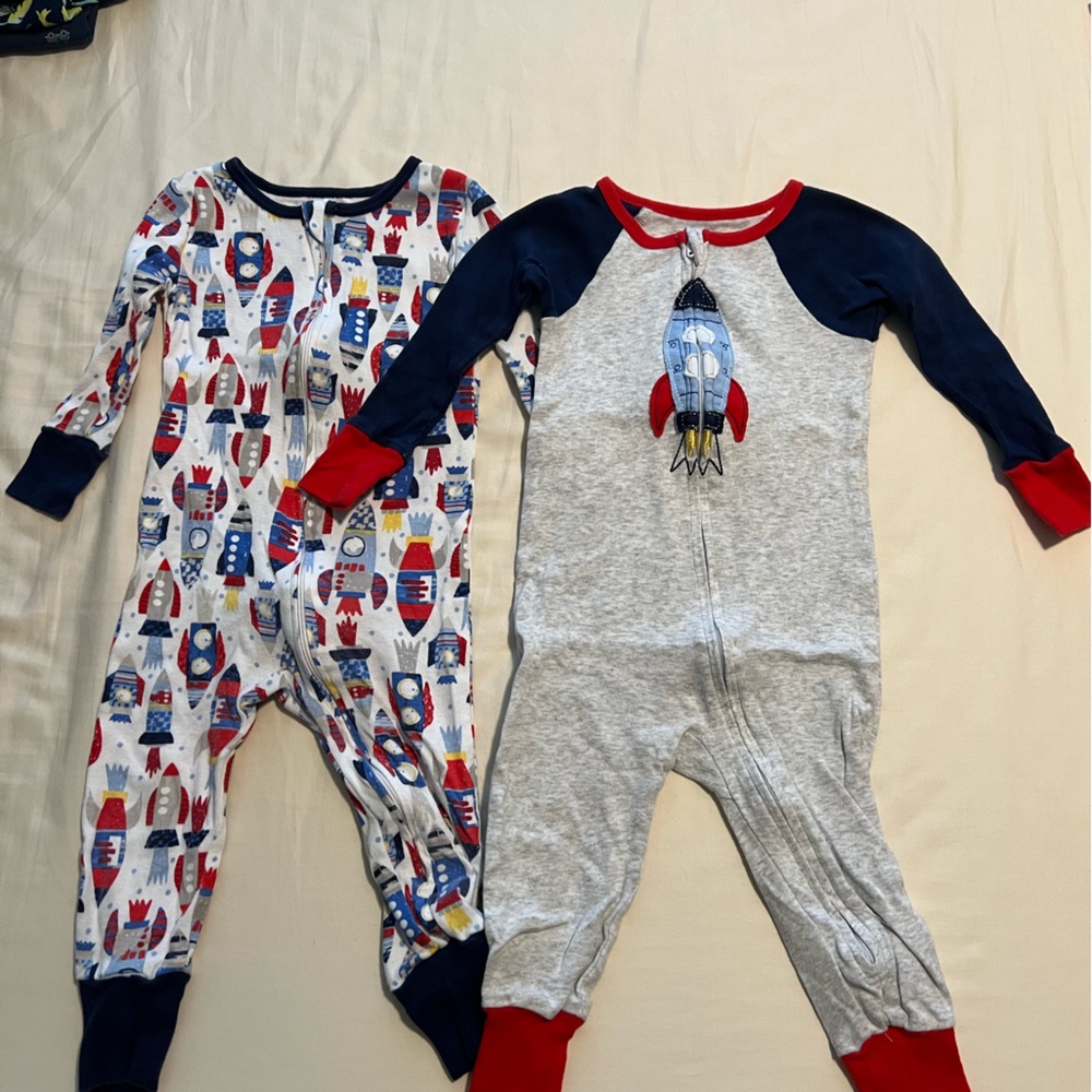 Outer space theme pajamas